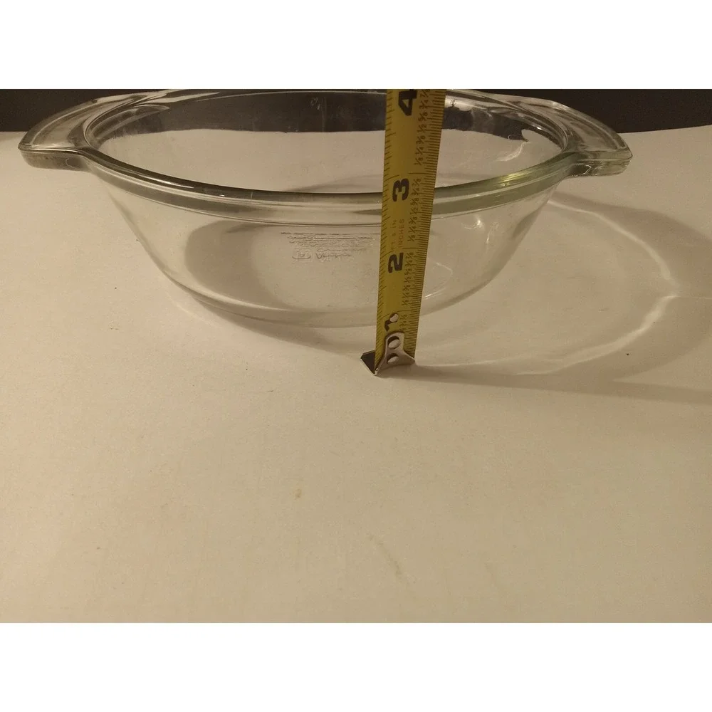 Anchor Hocking 1.5 Quart Clear Glass Round Casserole Dish 437